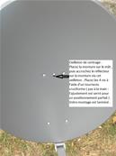 Parabole FUBA 85cm DAL850 GRIS CLAIR